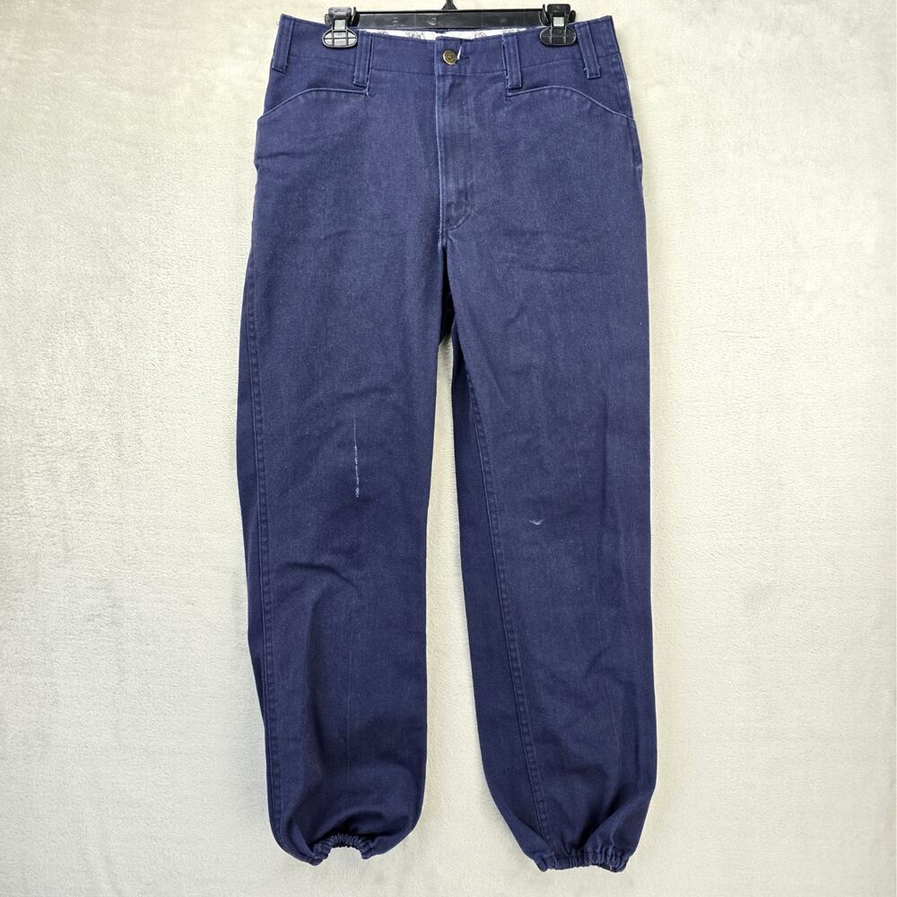 Vintage Ben Davis Trim Work Pants 32 (Fits 31x30) Blue Gorilla Banded Cuff 90s